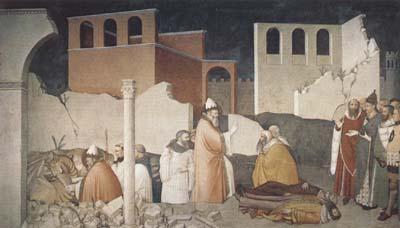 Ambrogio Lorenzetti St Sylvester Sealing thte Dragon's Mouth (mk08) oil painting image